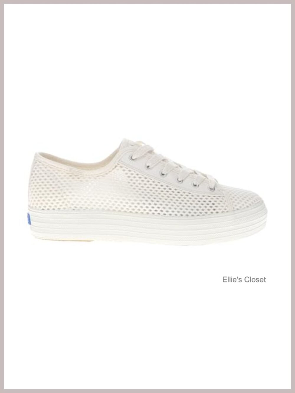 Keds Triple Kick Lace-Up Platform Sneakers Cotton Mesh Twill Casual Athletic